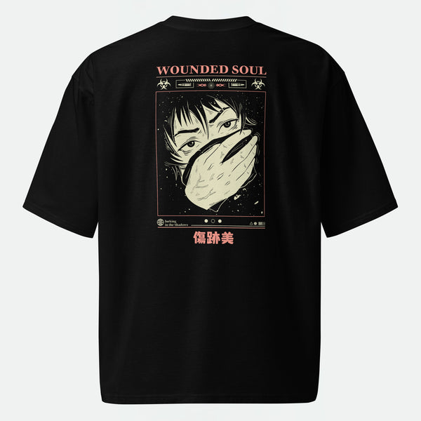 Wounded Soul Super Oversized T‑Shirt