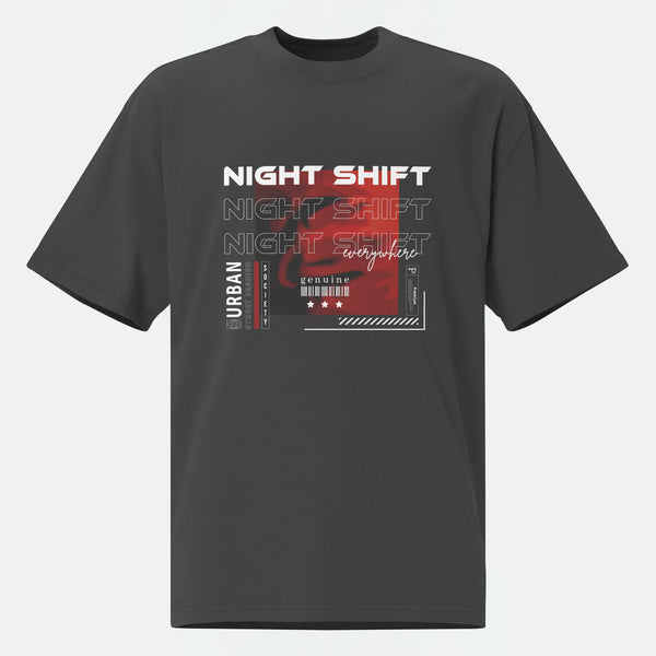 Night Shift Oversized T‑Shirt