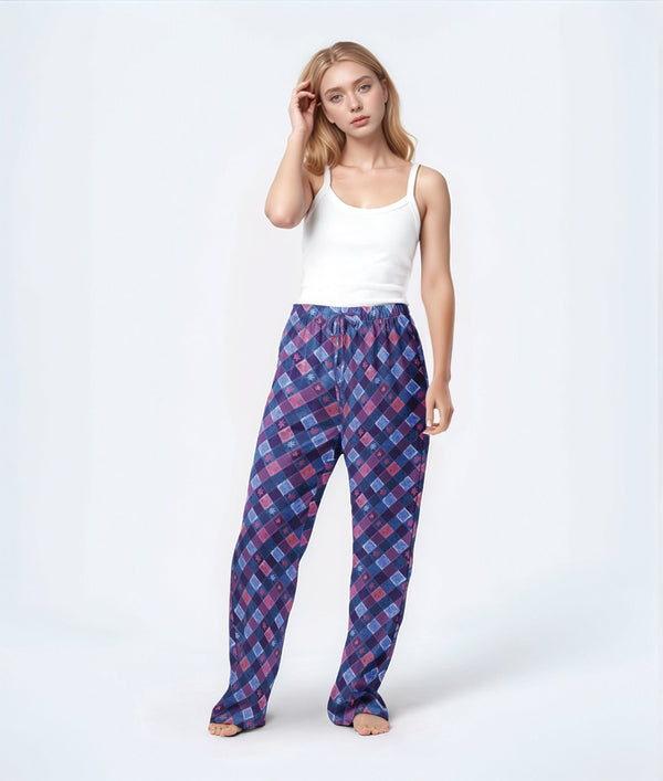 Indigo Garden Plaid Pajama Pants
