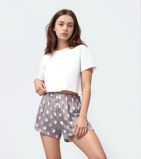 Moon Phase Pajama Shorts