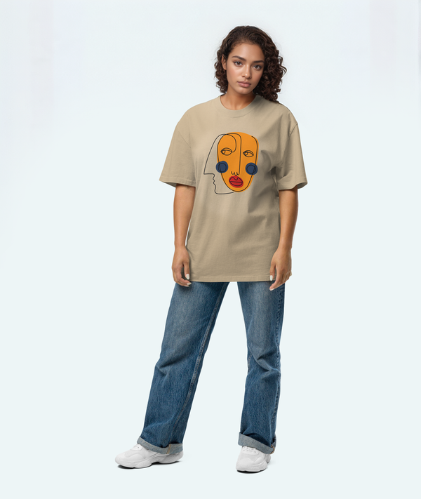 Dual Mood Oversized T-Shirt
