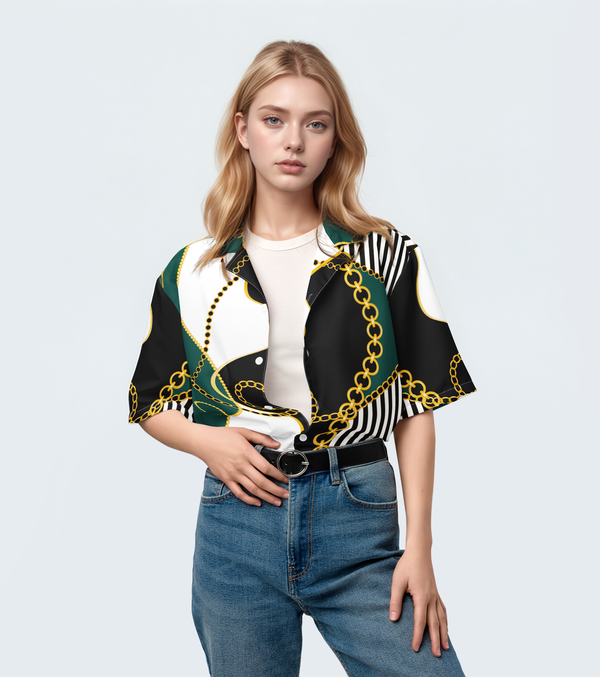 Chain Remix Button Shirt