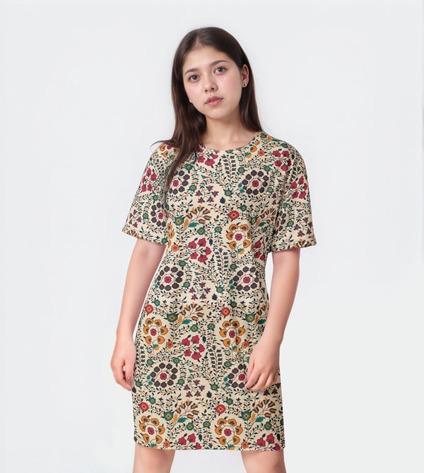 Garden Mosaic T-Shirt Dress