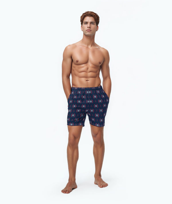 Midnight Crimson Swim Trunks