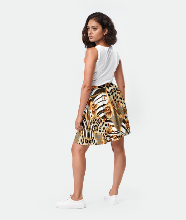Imperial Bloom Skater Skirt