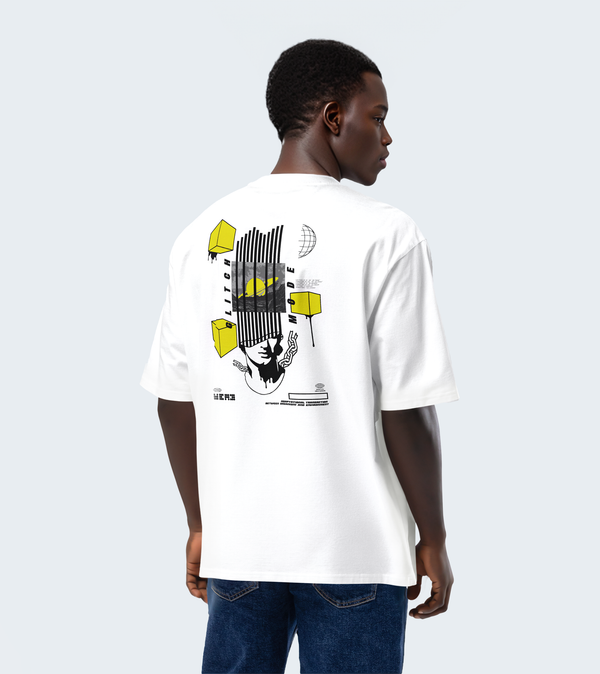 Glitch Mode Oversized T‑Shirt