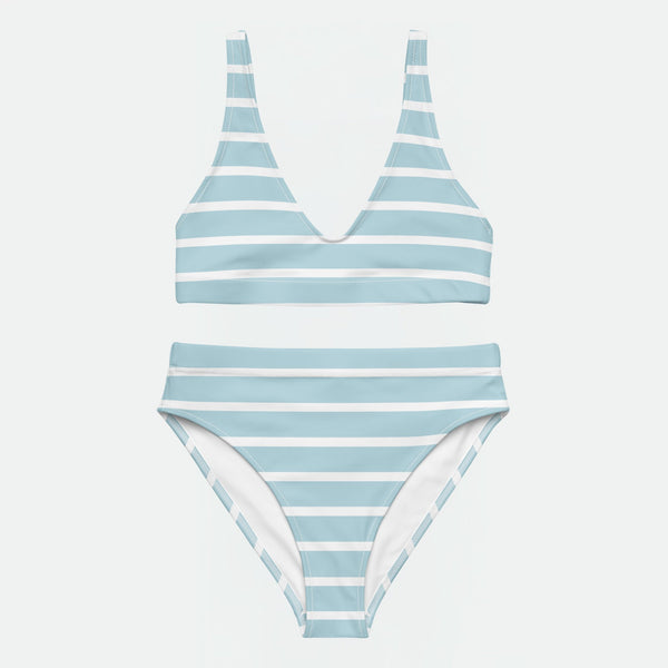 Blue Horizon High-Waisted Bikini Set
