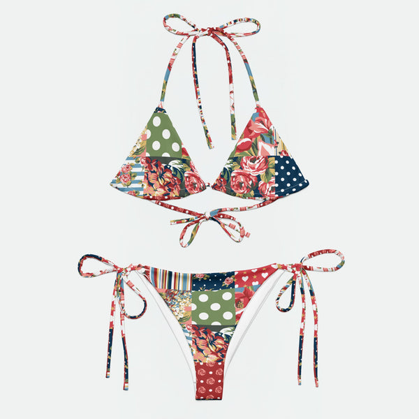 Boho Bloom String Bikini Set