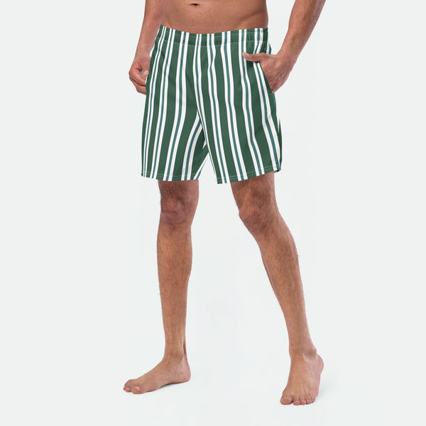 Forest Stripes Swim Trunks