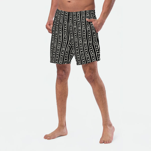 Linear Code Swim Trunks