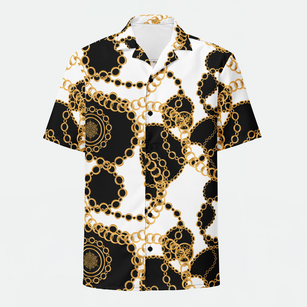 Royal Chain Stripe Button Shirt