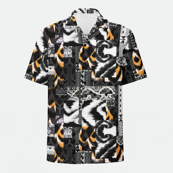 Safari Patchwork Button Shirt