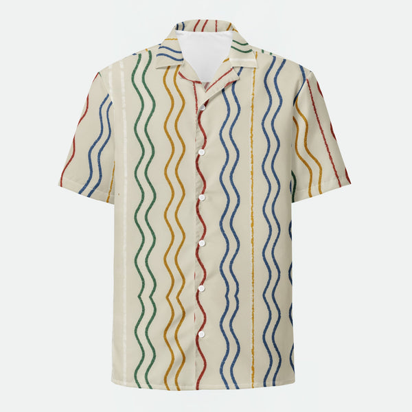 Retro Flow Button Shirt