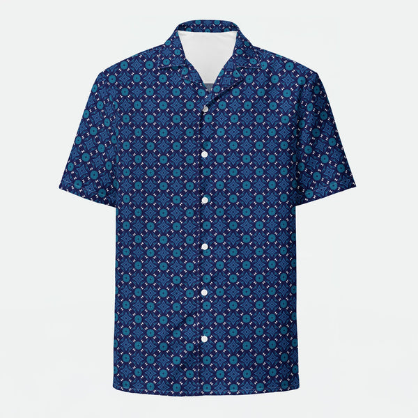 Midnight Mosaic Button Shirt