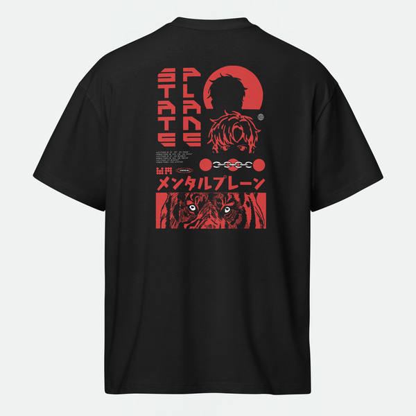 PLANE STATE Oversized Box T‑Shirt