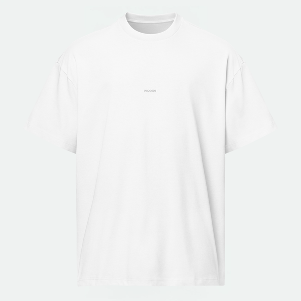 أوفرسايز تيشيرت بطبعة تطريز Hidden 